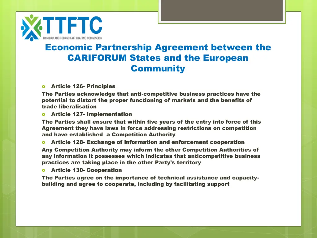 economic partnership agreement between