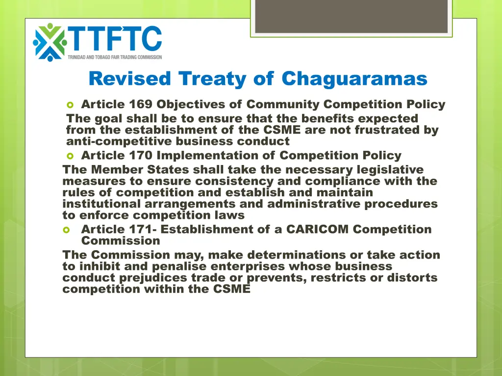 revised treaty of chaguaramas article