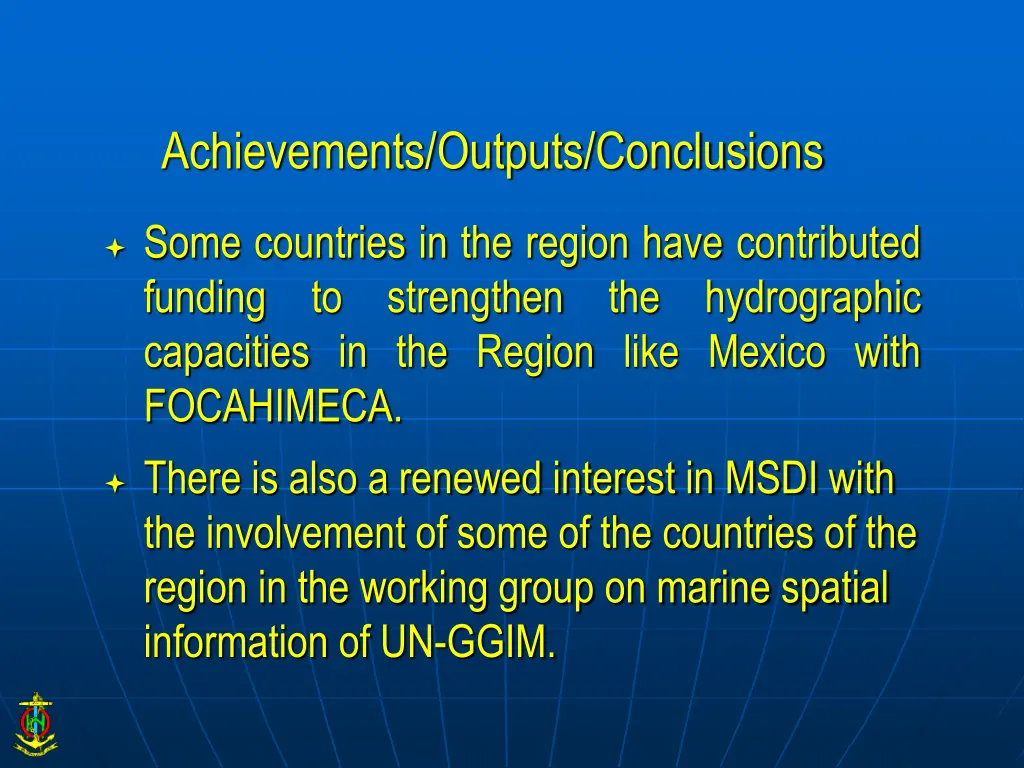 achievements outputs conclusions 1