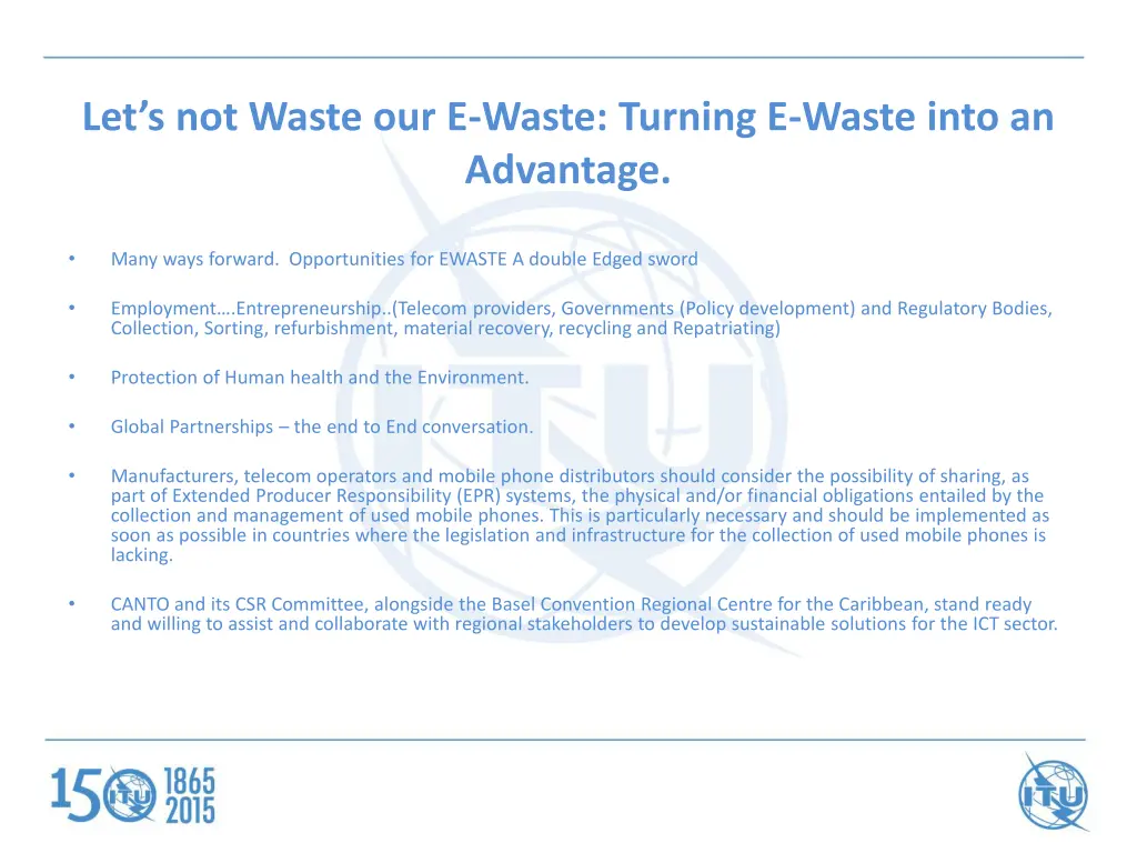 let s not waste our e waste turning e waste into 6