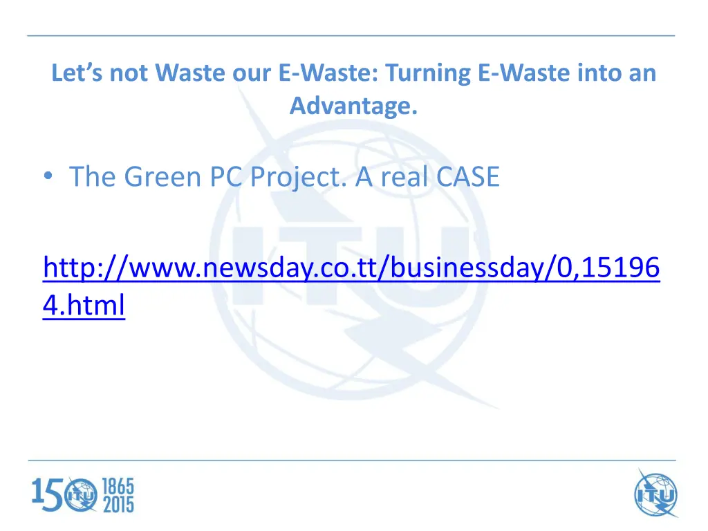 let s not waste our e waste turning e waste into 7