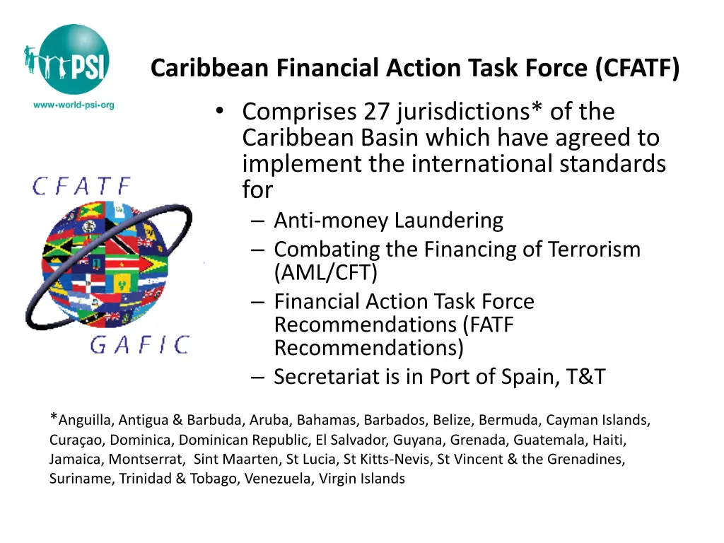 caribbean financial action task force cfatf