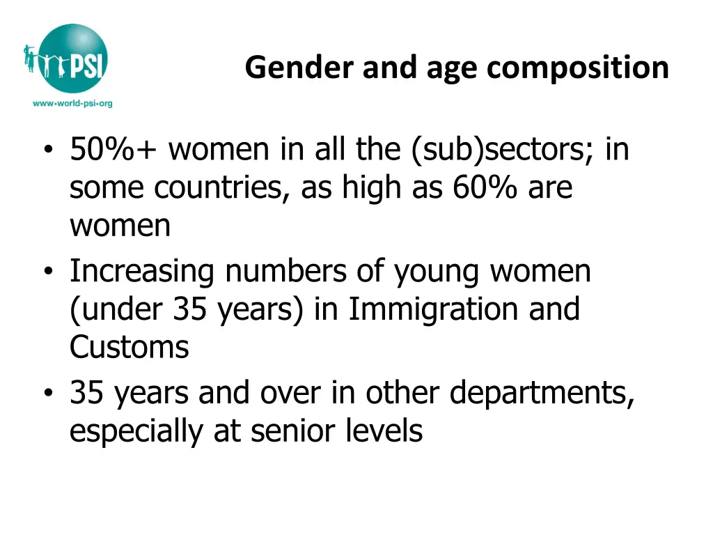 gender and age composition