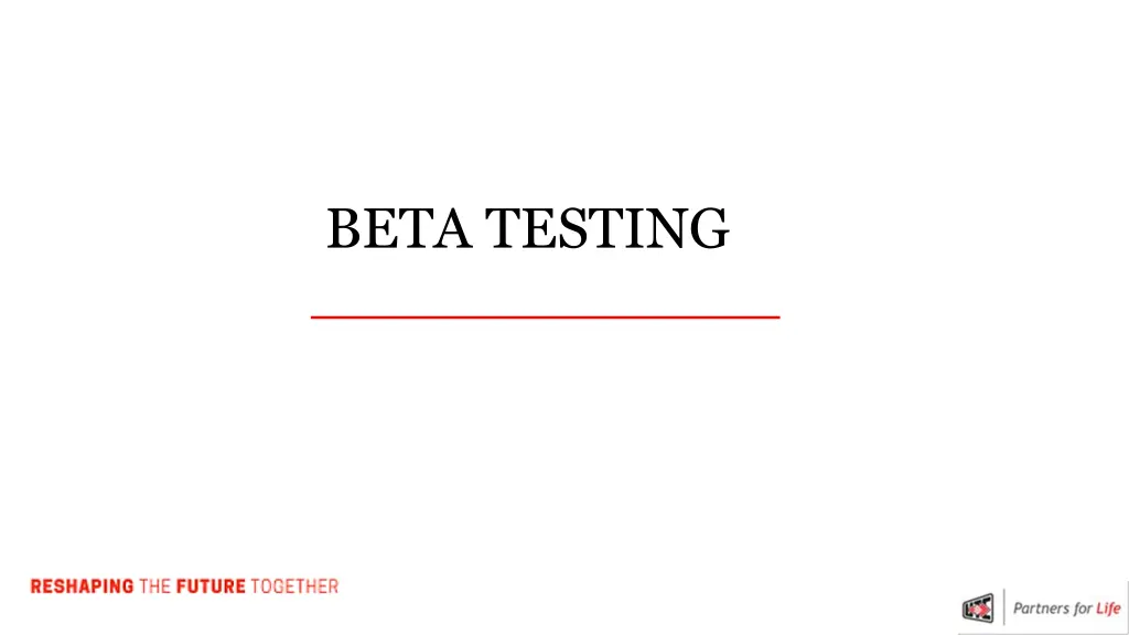 beta testing