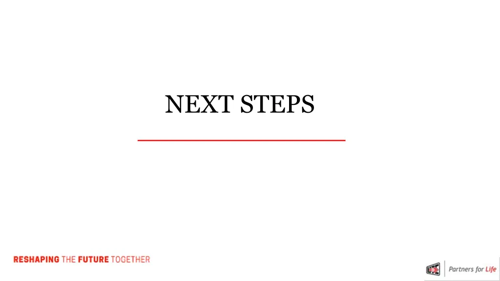 next steps