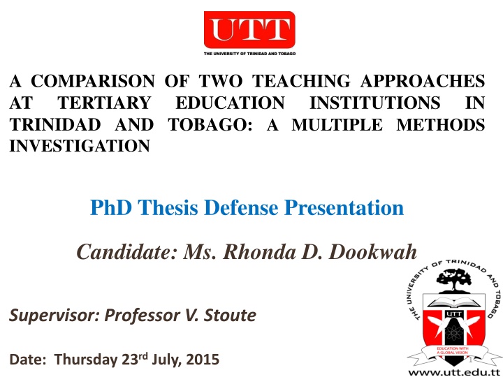 a comparison of two teaching approaches