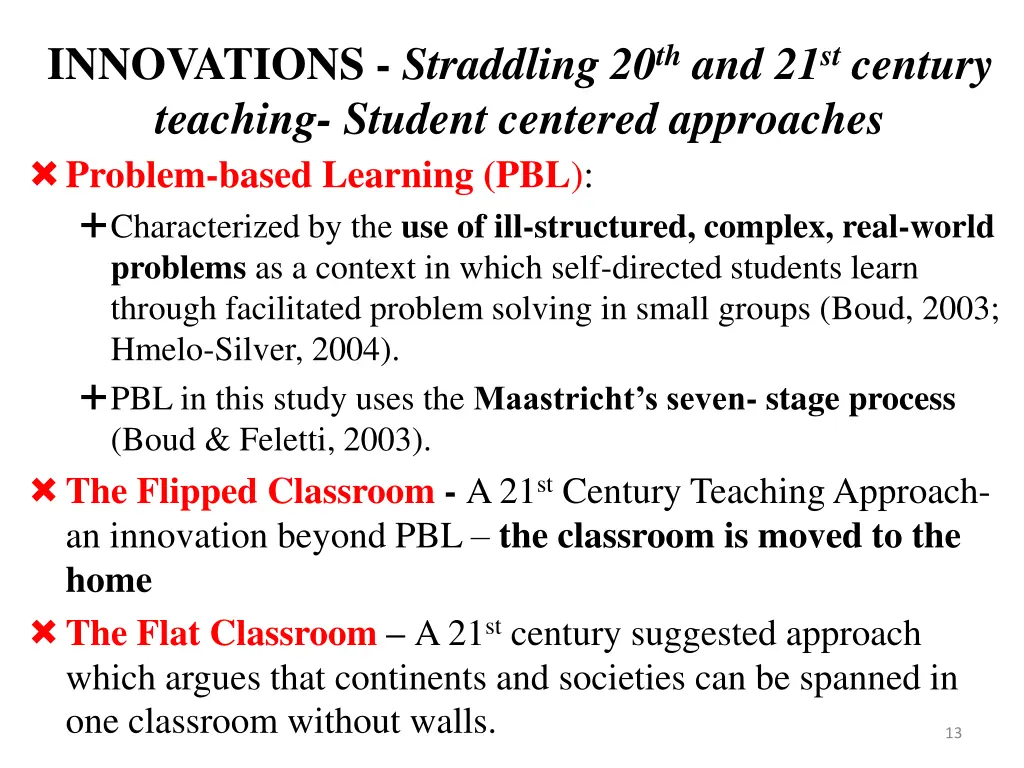 innovations straddling 20 th and 21 st century