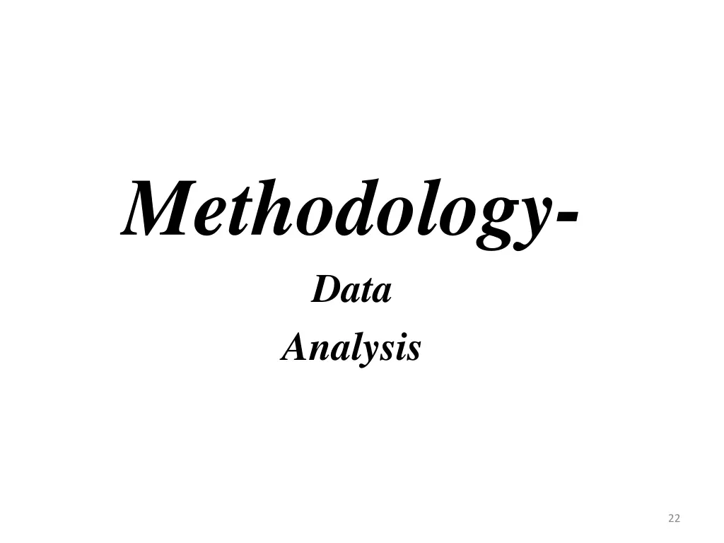 methodology data analysis