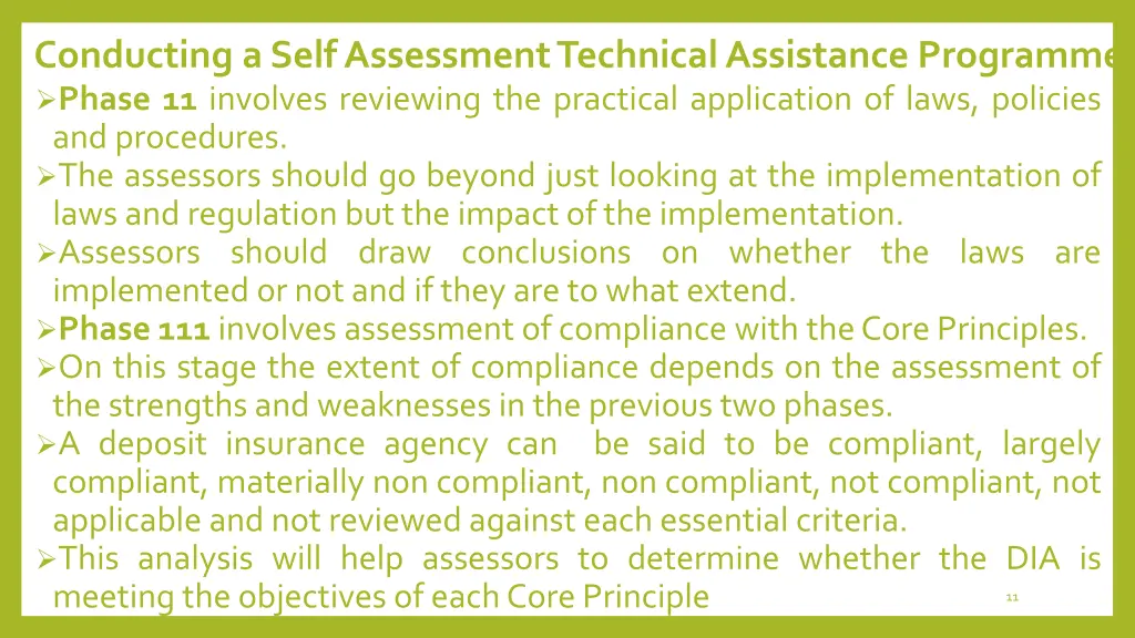 conducting a self assessment technical assistance 1