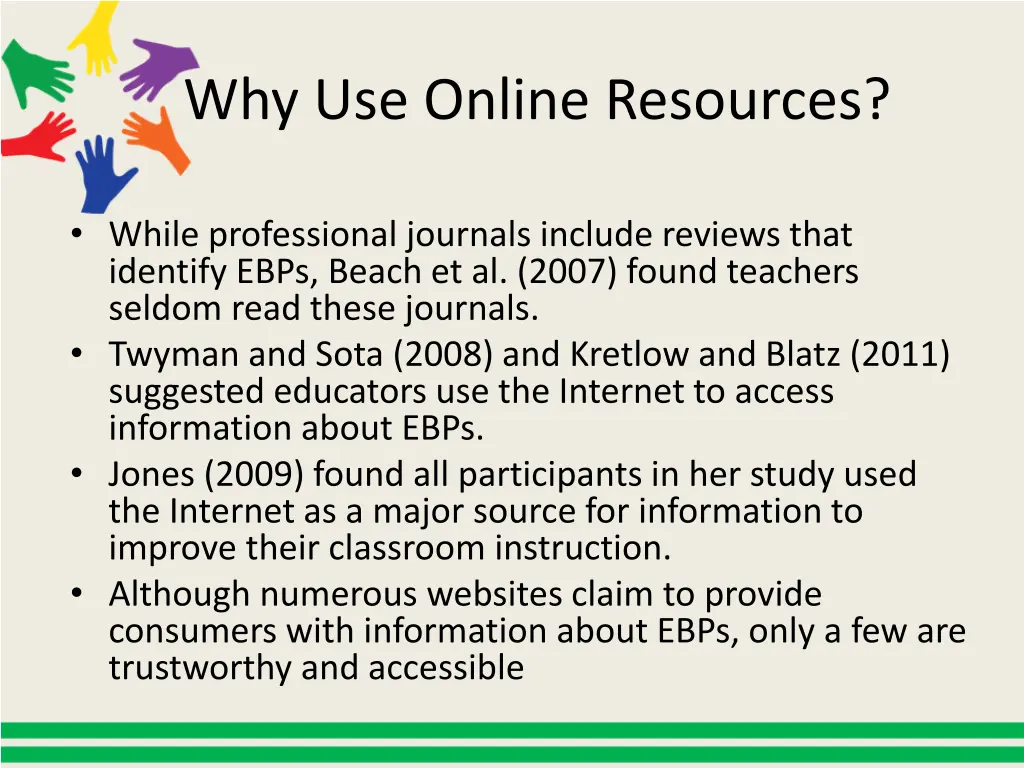 why use online resources