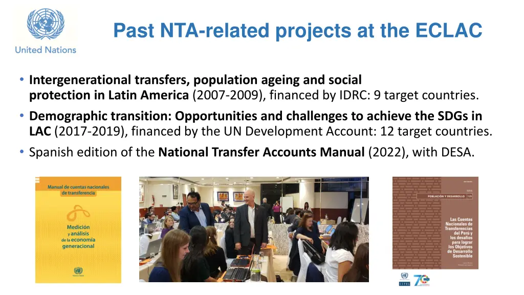 past nta related projects at the eclac