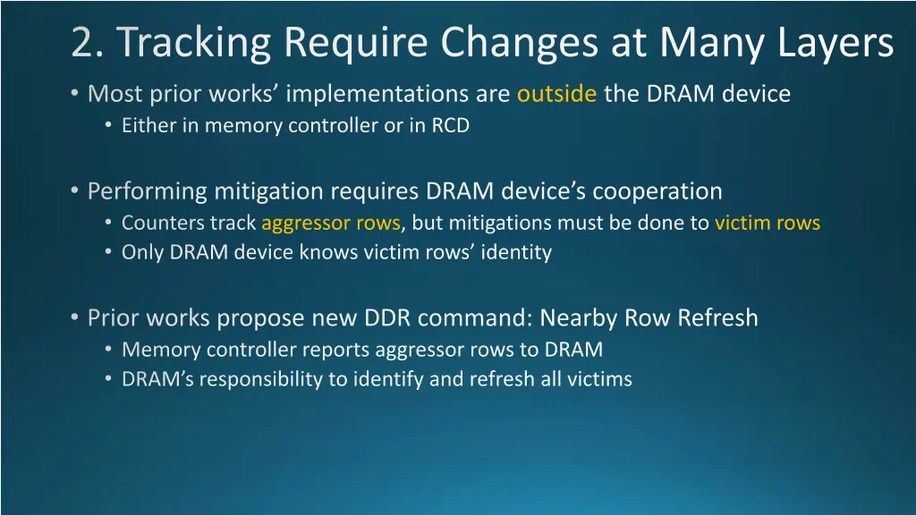 2 tracking require changes at many layers