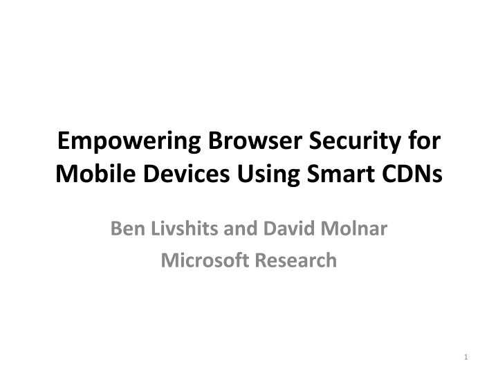 empowering browser security for mobile devices