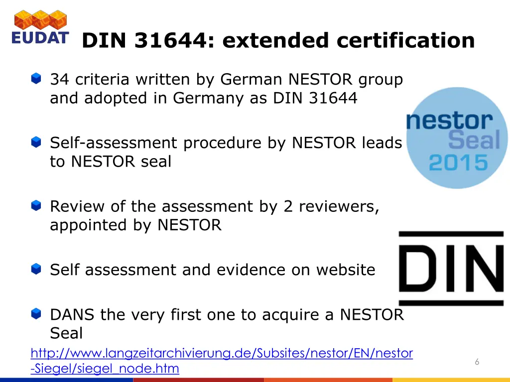 din 31644 extended certification