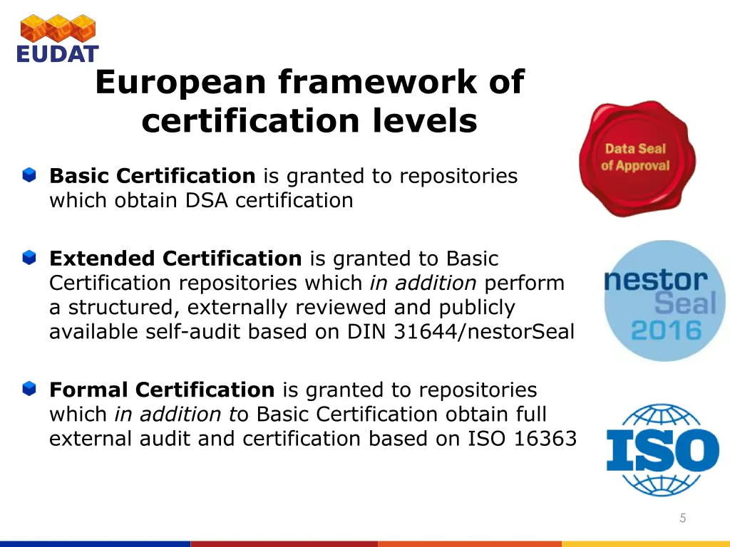 european framework of certification levels