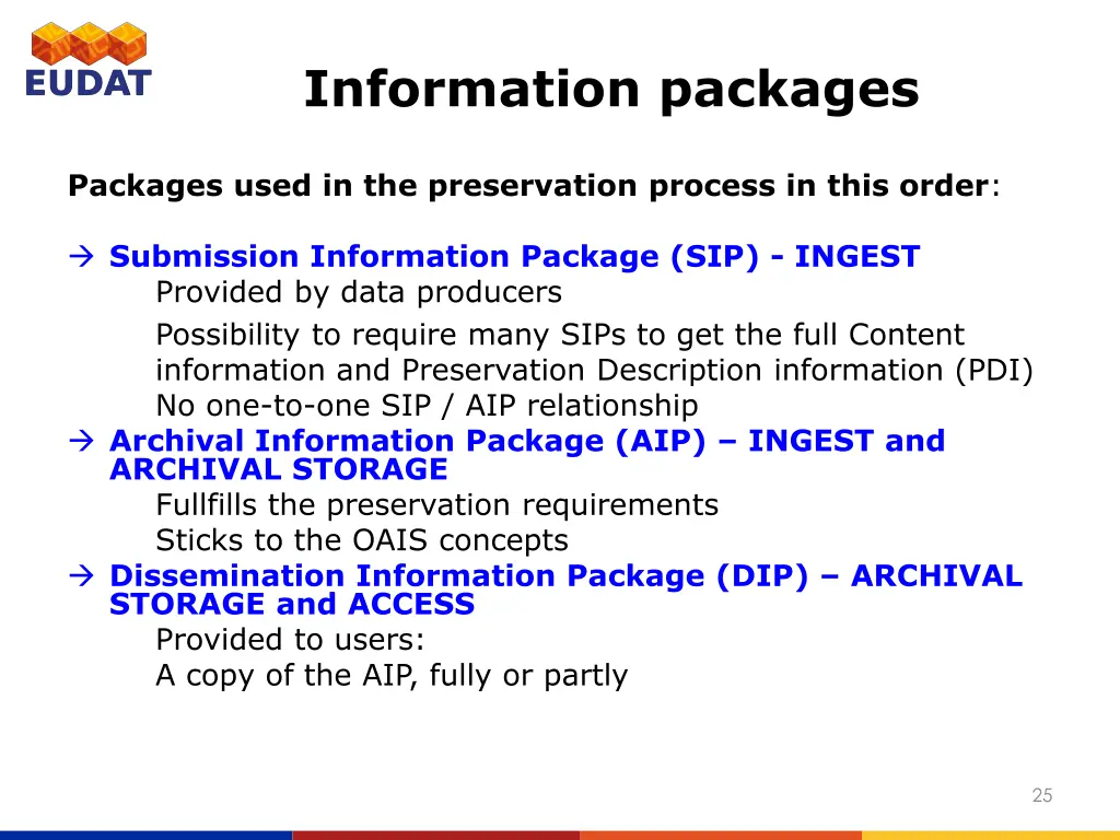 information packages