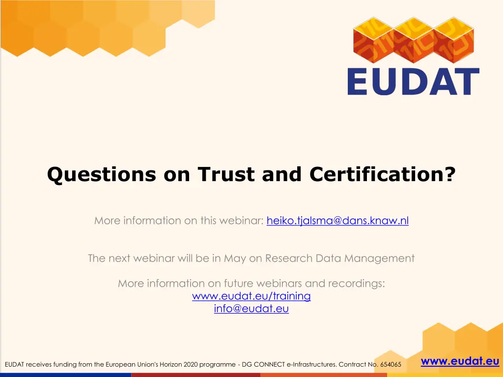 questions on trust and certification