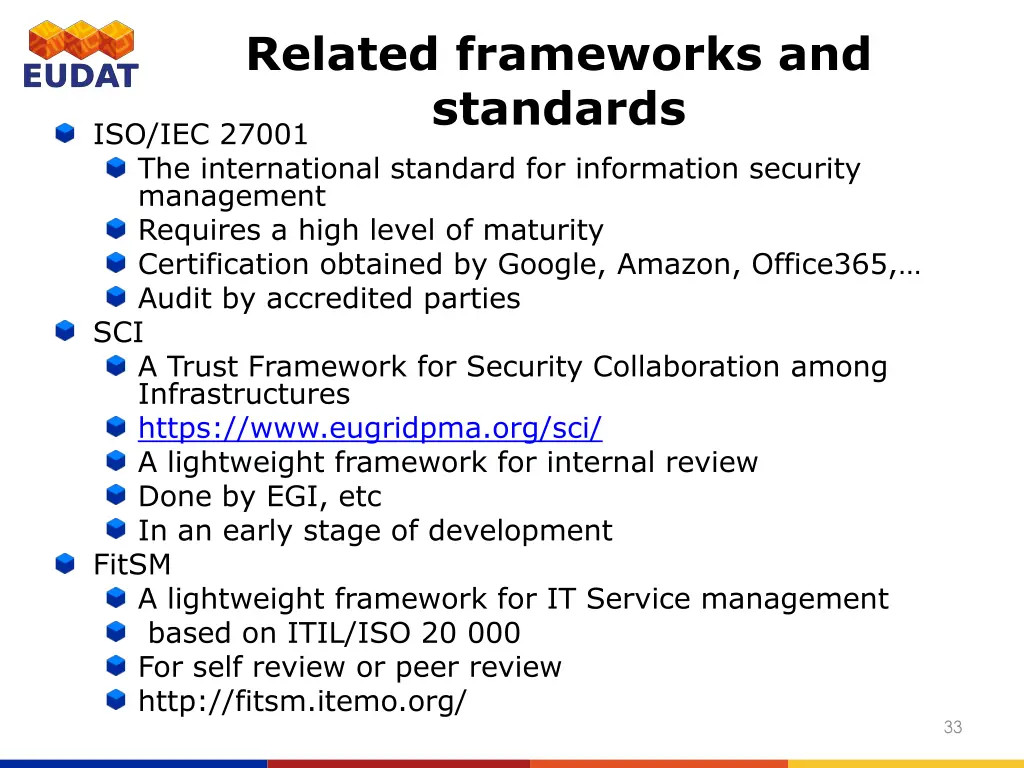 related frameworks and standards iso iec 27001