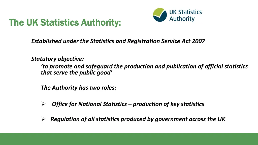 the uk statistics authority the uk statistics