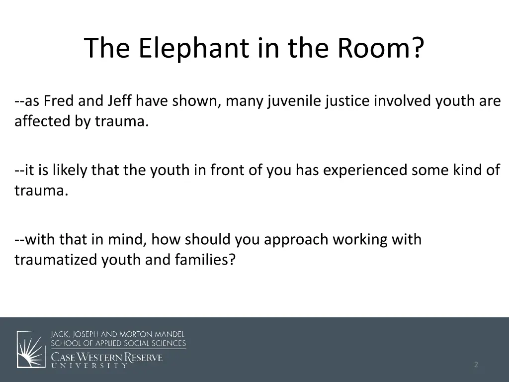 the elephant in the room