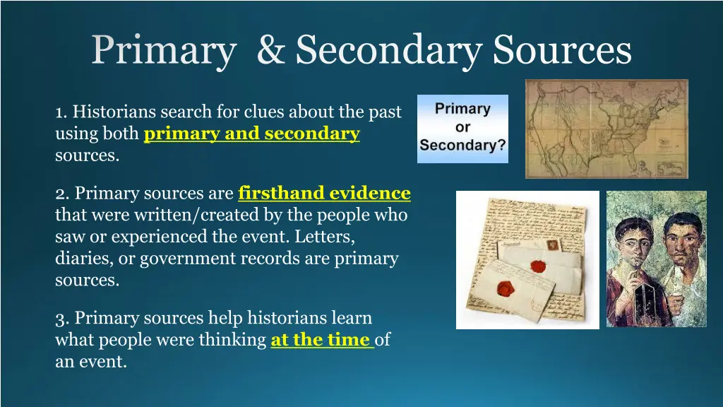 primary secondary sources