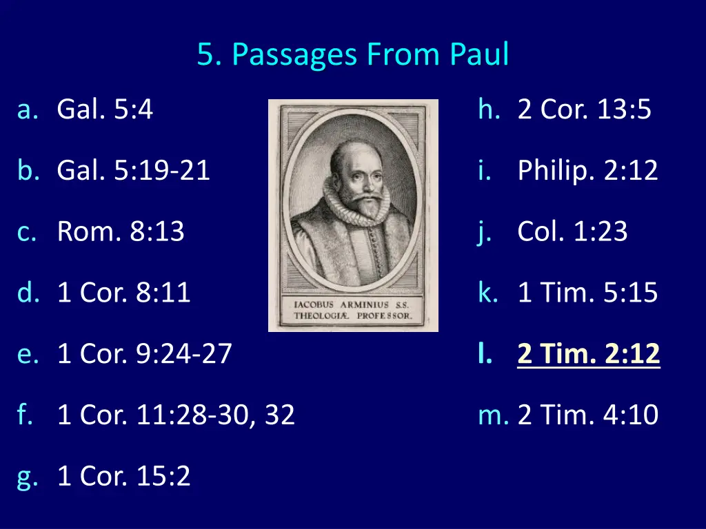 5 passages from paul 1