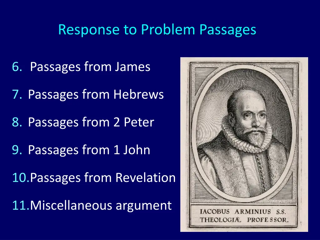 response to problem passages 1