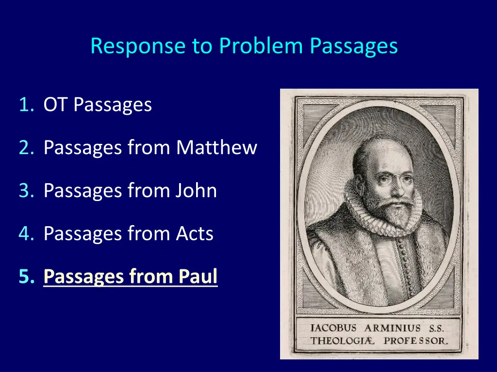 response to problem passages 2