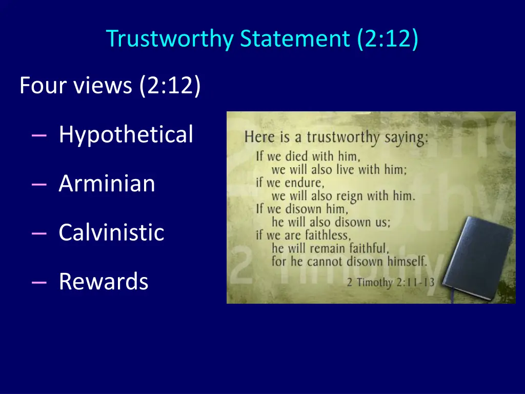 trustworthy statement 2 12