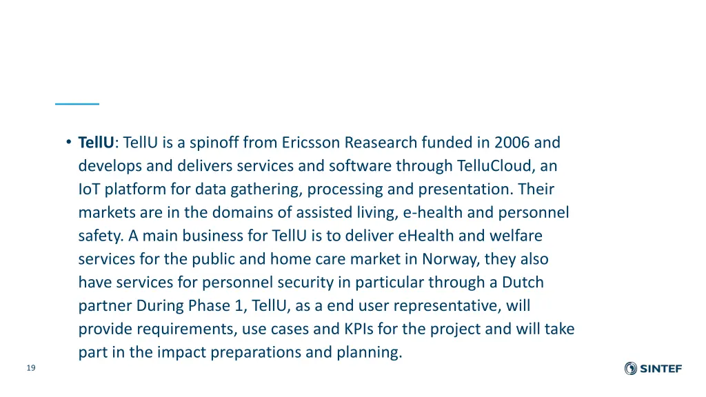 tellu tellu is a spinoff from ericsson reasearch