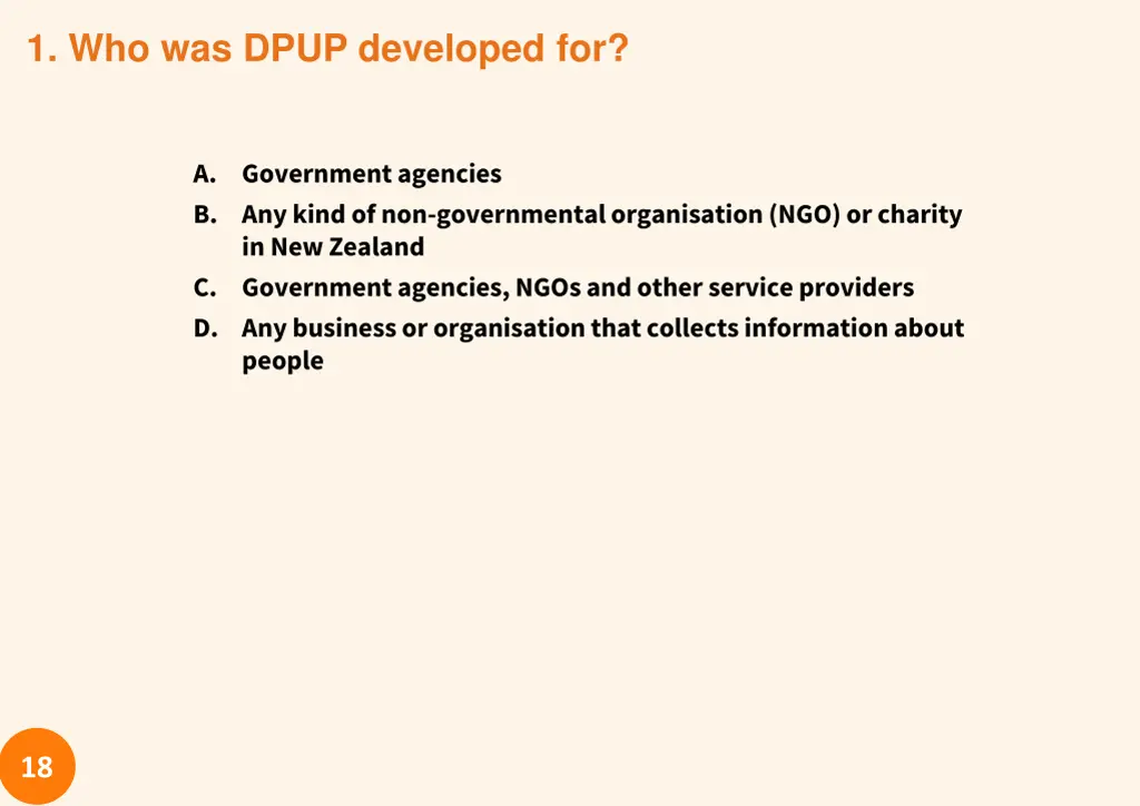 1 who was dpup developed for