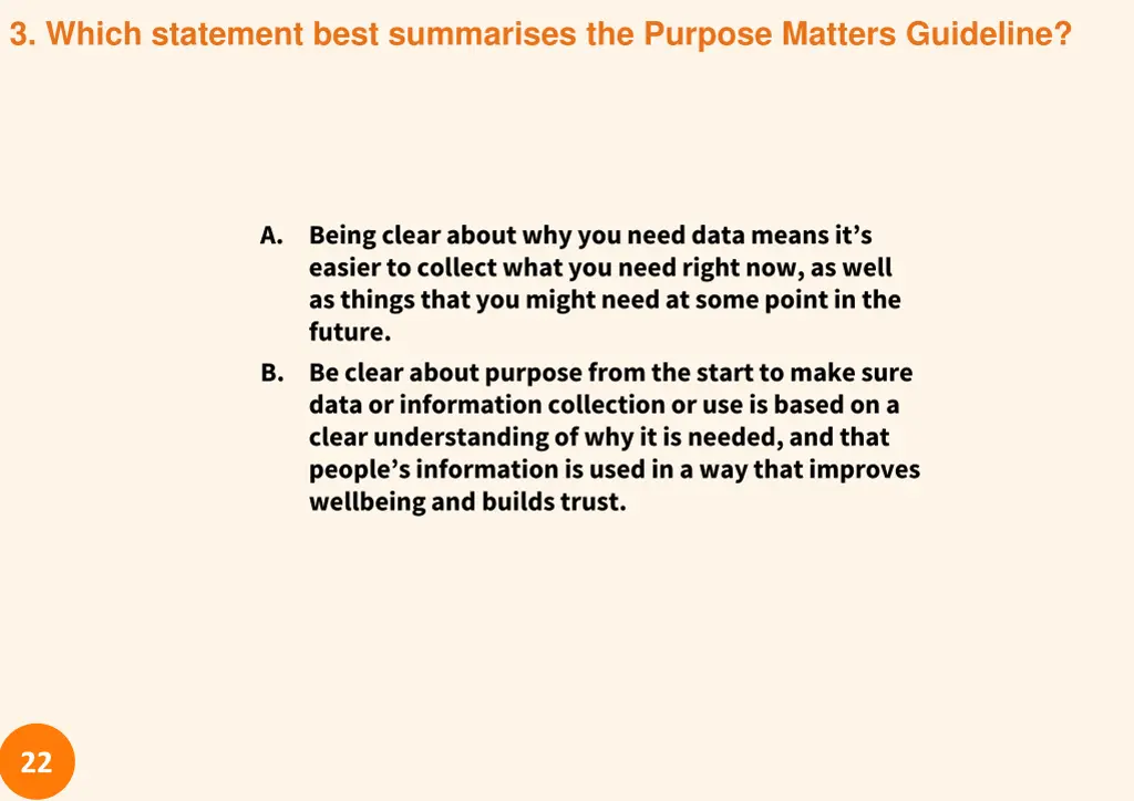 3 which statement best summarises the purpose