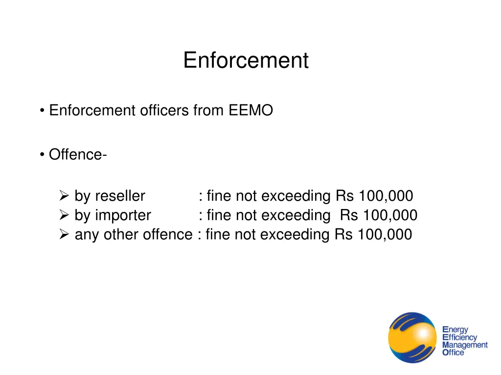 enforcement