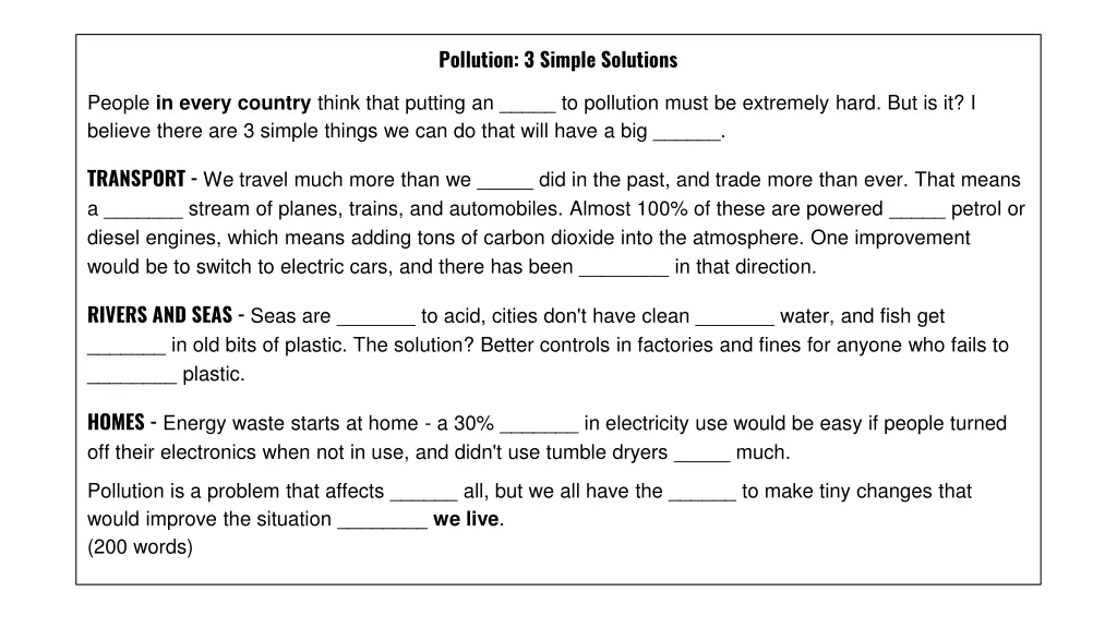 pollution 3 simple solutions 1