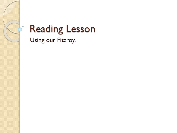 reading lesson using our fitzroy