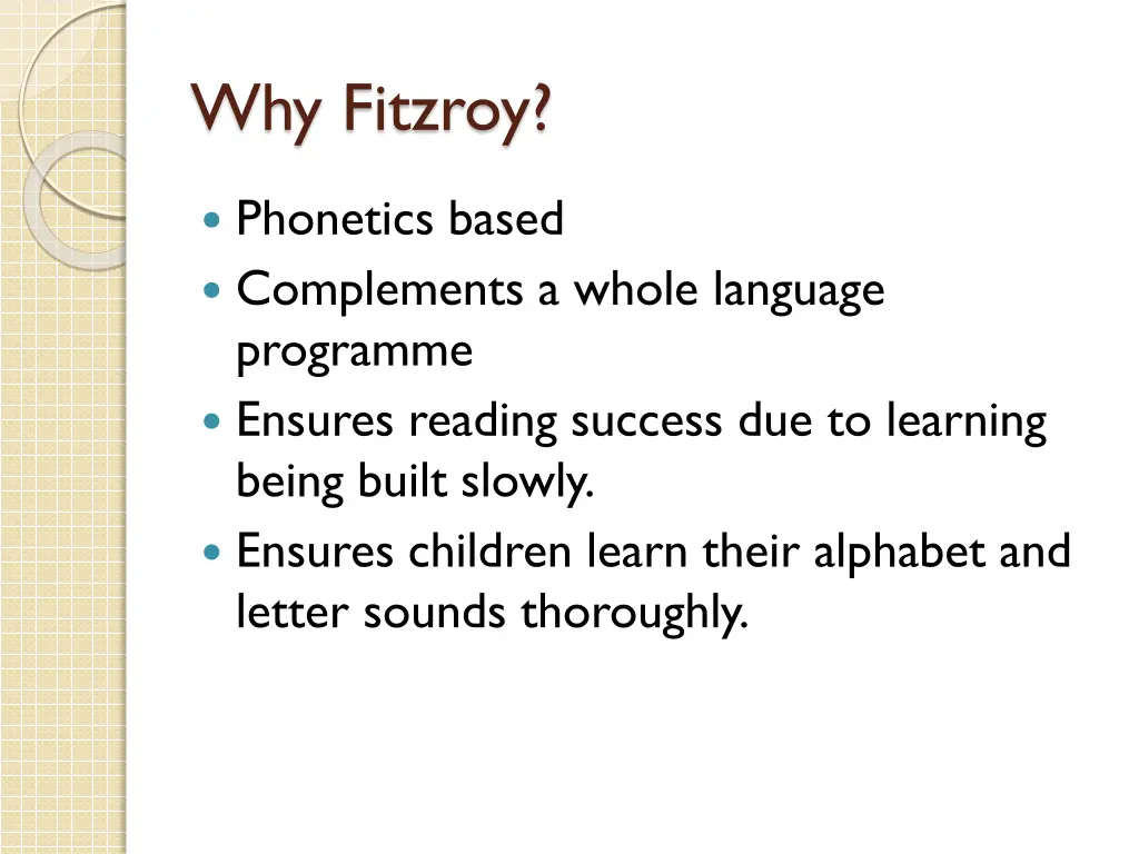 why fitzroy