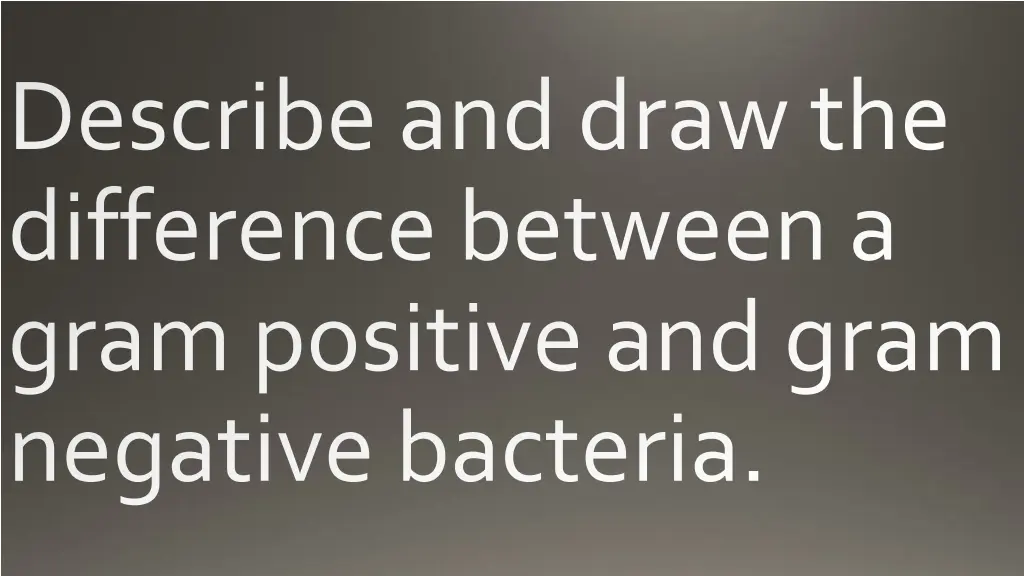 describe and draw the difference between a gram