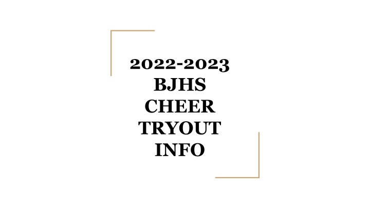 2022 2023 bjhs cheer tryout info