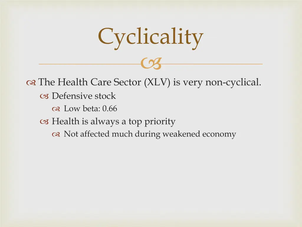 cyclicality