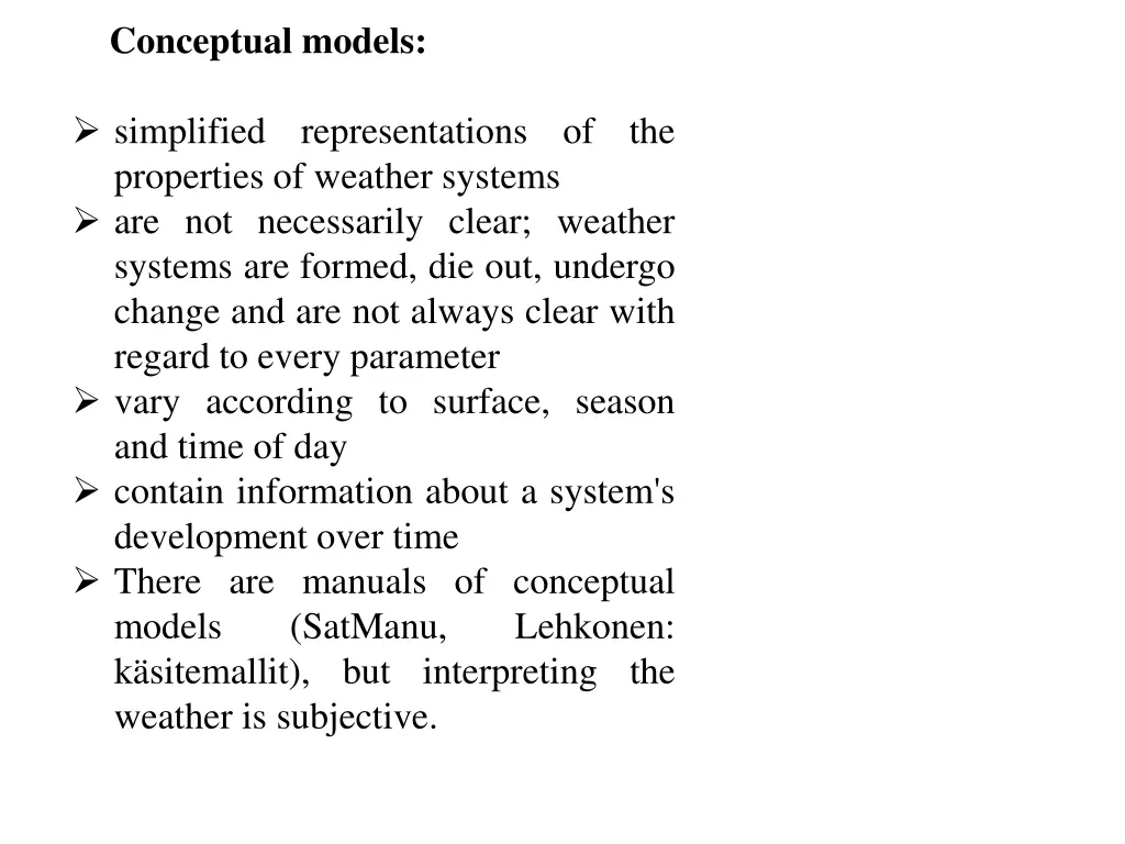 conceptual models