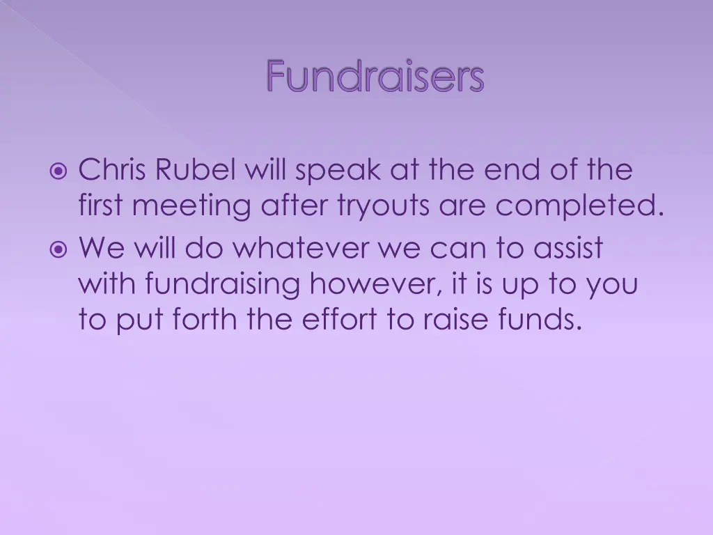 fundraisers