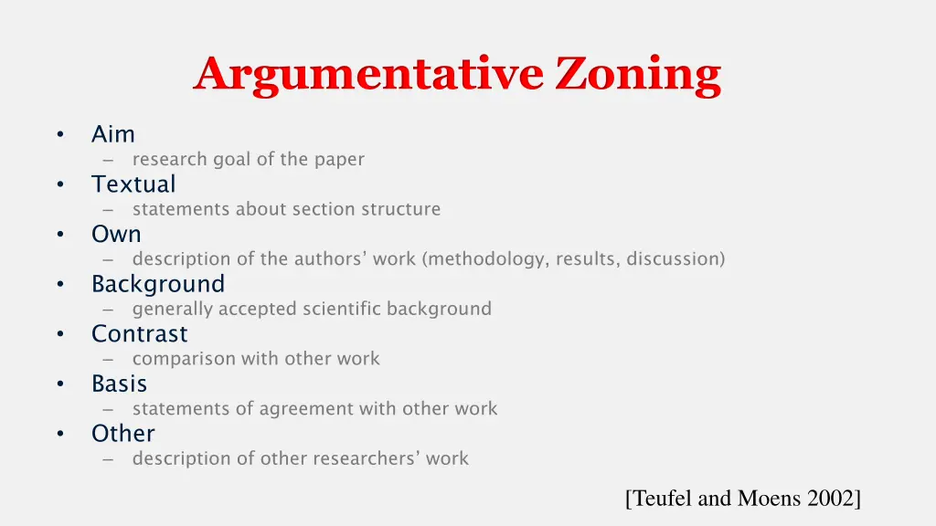 argumentative zoning