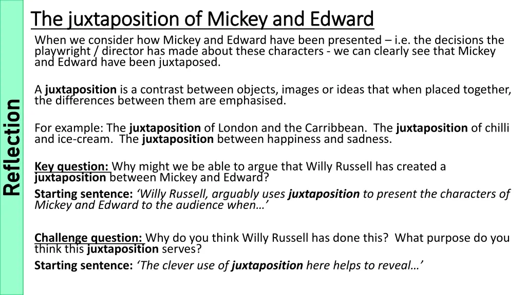 the juxtaposition of mickey and edward