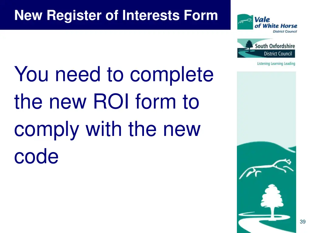 new register of interests form