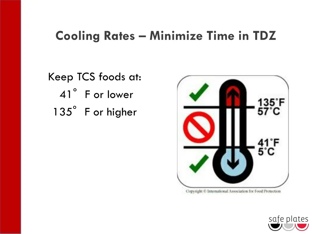 cooling rates minimize time in tdz