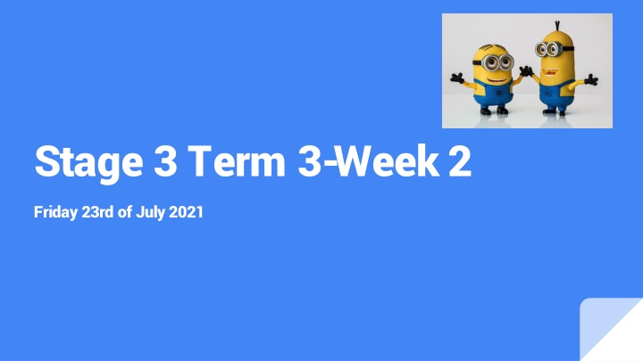 stage 3 term 3 week 2