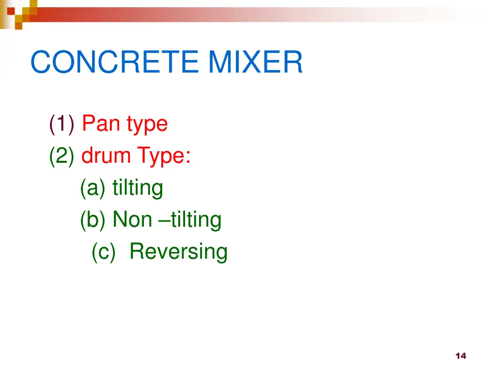 concrete mixer