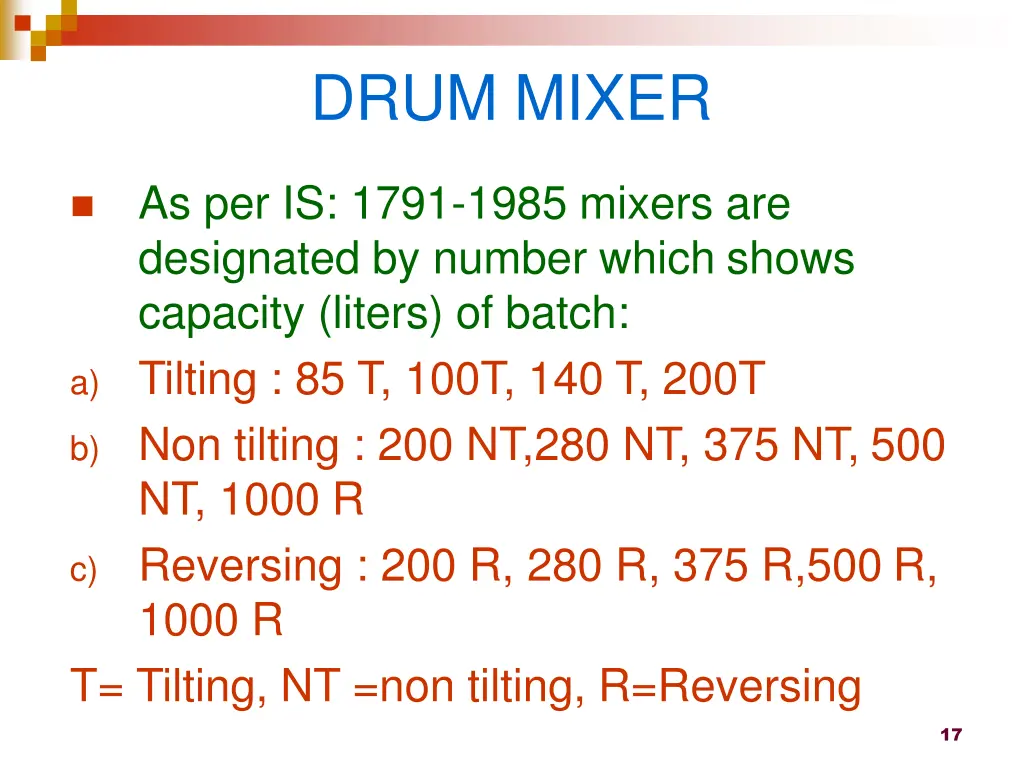 drum mixer