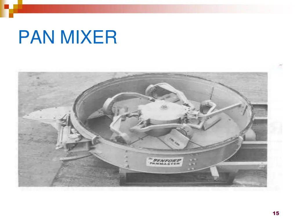 pan mixer