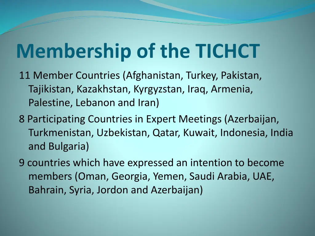 membership of the tichct